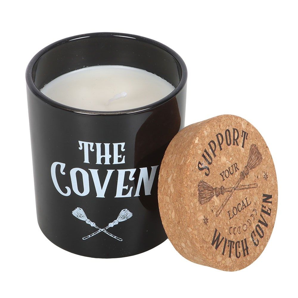 Something Different - The Coven Black Fig Scented Glass Scented Candle - Black